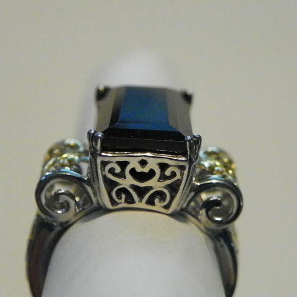 (RESERVED FOR JACA10)   Thai Black Spinel openwork statement ring (17 ct) - Picture 6 of 6